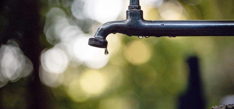 Outdoor faucet dripping because its needing an Austin water treatment