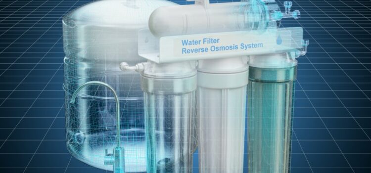 A diagram of reverse osmosis water filtration system for expert Dripping Springs water filter installation.